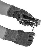 Image of ProductInUse. Shown With an L-Key Being Inserted. Front orientation. L-Key Handles.