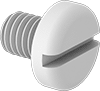 Plastic Pan Head Slotted Screws