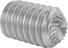 Serrated-Locking Steel Cup-Tip Set Screws