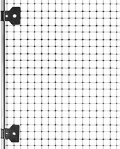 Image of System. Shown with Clips. Front orientation. Animal Repellents. Bird Repellent Netting.