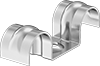 Two-Line Routing Clamps