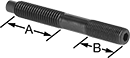 Image of Product. Unthreaded Tip. Front orientation. Contains Annotated. Thread Adapters. Hex Drive Thread Adapters, Unthreaded Tip.