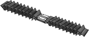 Image of Product. Front orientation. Bellows. Guide Rail Bellows.