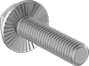 Extra-Wide Serrated-Flange Hex Head Screws