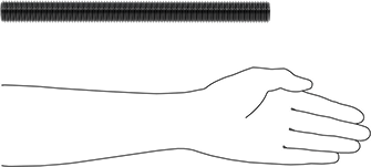 Image of Product. Side1 orientation. Contains SizingReference. Super-Corrosion-Resistant Threaded Rod, Grade B8m Stainless Steel, 1"-8 Thread, 1' Length.