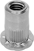 Twist-Resistant Rivet Nuts For Soft Materials