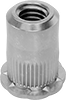 Twist-Resistant Rivet Nuts For Soft Materials