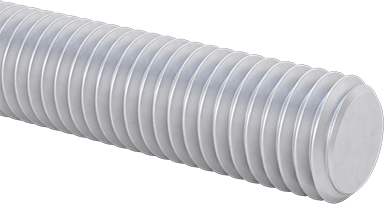 Image of Product. Front orientation. Aluminum Threaded Rod, 5/8"-11 Thread Size, 3 Feet Long.