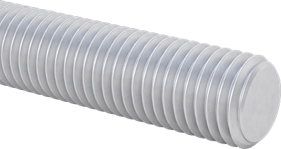 Image of Product. Front orientation. Aluminum Threaded Rod, 3/4"-10 Thread Size, 3 Feet Long.
