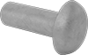 Mil. Spec. Aluminum Low-Profile Domed Head Solid Rivets 
