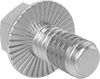 Steel Serrated-Flange Thread-Locking Hex Head Screws