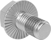 Steel Serrated-Flange Thread-Locking Hex Head Screws