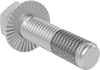Serrated-Flange Thread-Locking Hex Head Screws