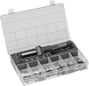 Tapered Heat-Set Insert Assortments for Plastic with Installation Tools