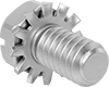 Steel Slotted Hex Head Screws with External-Tooth Lock Washer