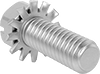 Steel Slotted Hex Head Screws with External-Tooth Lock Washer