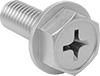 Steel Flanged Phillips Hex Head Screws