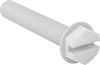Plastic Flanged Slotted Hex Head Screws