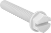 Plastic Flanged Slotted Hex Head Screws