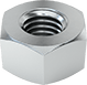 Image of Product. Bottom orientation. Hex Nuts. Heavy-Profile Hex Nuts for High-Pressure Applications.