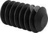 Thread-Locking Steel Flat-Tip Set Screws