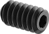 Thread-Locking Steel Flat-Tip Set Screws