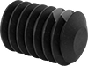 Thread-Locking Steel Flat-Tip Set Screws