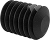 Thread-Locking Steel Flat-Tip Set Screws