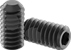 Thread-Locking Steel Flat-Tip Set Screws