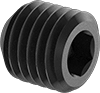 Thread-Locking Steel Flat-Tip Set Screws