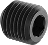 Thread-Locking Steel Flat-Tip Set Screws