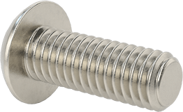 Image of Product. Back orientation. 316 Stainless Steel Button Head Hex-Drive Screws, M3 x 0.5 mm Thread Size, 8 mm Long.