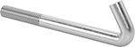 Image of Product. Back orientation. Hold-Down Bolts. Hold-Down Bolts, Round Hook.