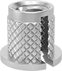 Screw-to-Expand Press-In Threaded Inserts For Through Holes in Plastic