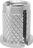 Screw-to-Expand Press-In Threaded Inserts For Through Holes in Plastic