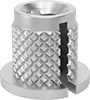 Screw-to-Expand Press-In Threaded Inserts For Through Holes in Plastic
