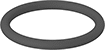 Image of Product. Front orientation. O-Rings. Chemical-Resistant Viton® Fluoroelastomer O-Rings for Straight-Thread Connections.