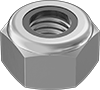 Super-Corrosion-Resistant 316 Stainless Steel Extra-Wide Thin Nylon-Insert Locknuts