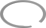 Image of Product. Front orientation. Retaining Rings. Spiral External Retaining Rings, 1 Turn.