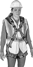 Image of ProductInUse. Front orientation. Fall-Arrest Harnesses. Fall-Arrest Harnesses for Climbing, Style B.