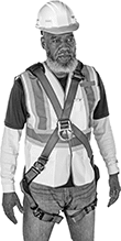 Image of ProductInUse. Front orientation. Fall-Arrest Harnesses. Fall-Arrest Harnesses for Climbing, Style C.