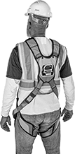 Image of ProductInUse. Back orientation. Fall-Arrest Harnesses. Fall-Arrest Harnesses for Climbing, Style C.
