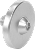 Aluminum Oversized-Flange Button Head Hex-Drive Screws