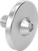 Aluminum Oversized-Flange Button Head Hex-Drive Screws