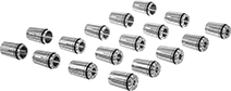 Image of Product. Front orientation. Milling Machine Collets. TG Collet Sets.