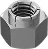 Metric Stainless Steel Flex-Top Locknuts for Heavy Vibration