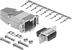 Image of Product. Front orientation. D-Sub Connectors. D-Sub Connectors, Straight.