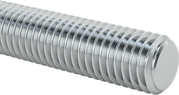 Image of Product. Front orientation. Low-Strength Zinc-Plated Steel Threaded Rod, M12 x 1.75 mm Thread Size, 300 mm Long.