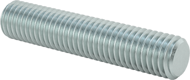 Image of Product. Front orientation. Low-Strength Zinc-Plated Steel Threaded Rod, M12 x 1.75 mm Thread Size, 60 mm Long.