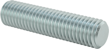 Image of Product. Front orientation. Low-Strength Zinc-Plated Steel Threaded Rod, M12 x 1.75 mm Thread Size, 50 mm Long.
